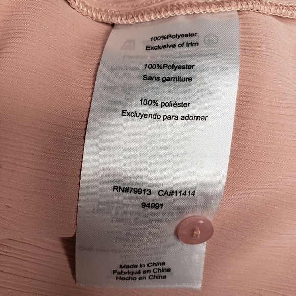 Motherhood tie sleeve button-down maternity, mauve - Picture 11 of 16